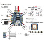 Matek System Mateksys FLIGHT CONTROLLER F405-TE STM32F405RGT6 ICM42688P SPL06 OSD-Steckplatz 6x UARTs 1x I2C 11x PWM-Ausgänge